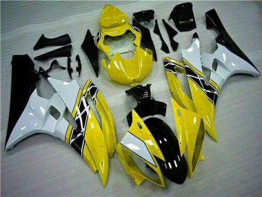 2006-2007 Yellow Yamaha YZF R6 Fairing Kit