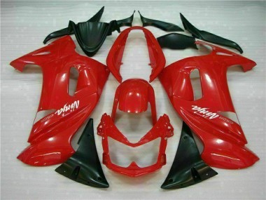 2006-2008 Glossy Red Kawasaki Ninja EX650 Motorcycle Fairings