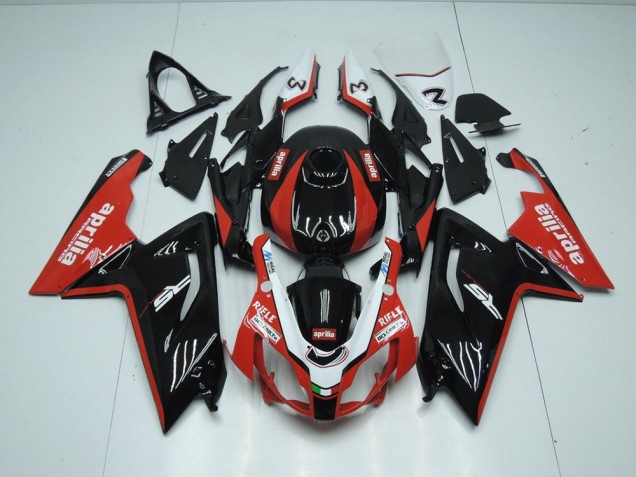 2006-2011 Black and Red Aprilia RS125 Motorcycle Fairings 2006-2011 Black and Red Aprilia RS125 Motorcycle Fairings
