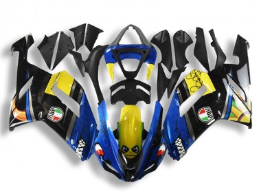 2007-2008 Blue Shark Kawasaki Ninja ZX6R Motorcycle Fairings