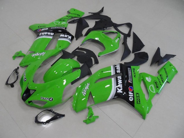 2007-2008 Green Arrow Kawasaki Ninja ZX6R Motorcycle Fairings