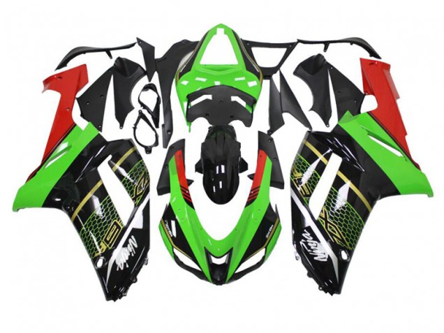 2007-2008 Green Black Kawasaki Ninja ZX6R Motorcycle Fairings & Bodywork 2007-2008 Green Black Kawasaki Ninja ZX6R Motorcycle Fairings & Bodywork