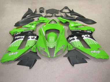 2007-2008 Green Touch 4 Kawasaki Ninja ZX6R Motorcycle Fairings