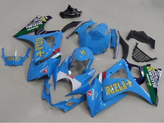 2007-2008 Light Blue Rizla Suzuki GSXR 1000 Motorcycle Fairings 2007-2008 Light Blue Rizla Suzuki GSXR 1000 Motorcycle Fairings