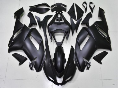 2007-2008 Matte Black Kawasaki Ninja ZX6R Motorcycle Fairings