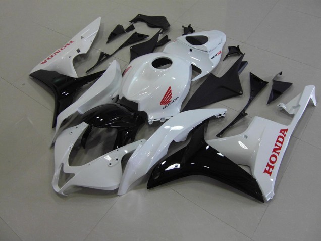 2007-2008 Pearl White Black Honda CBR600RR Motorcycle Fairings 2007-2008 Pearl White Black Honda CBR600RR Motorcycle Fairings