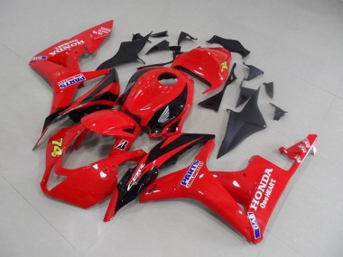 2007-2008 Red Black Race Honda CBR600RR Motorcycle Fairings