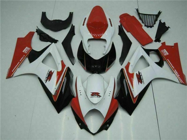 2007-2008 Red White Suzuki GSXR 1000 Motorcycle Fairings 2007-2008 Red White Suzuki GSXR 1000 Motorcycle Fairings