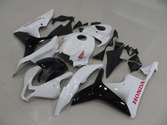 2007-2008 White Black Honda CBR600RR Motorcycle Fairings 2007-2008 White Black Honda CBR600RR Motorcycle Fairings