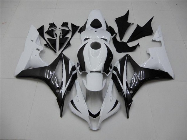 2007-2008 White Black Honda CBR600RR Plastics Motorcycle Fairings 2007-2008 White Black Honda CBR600RR Plastics Motorcycle Fairings