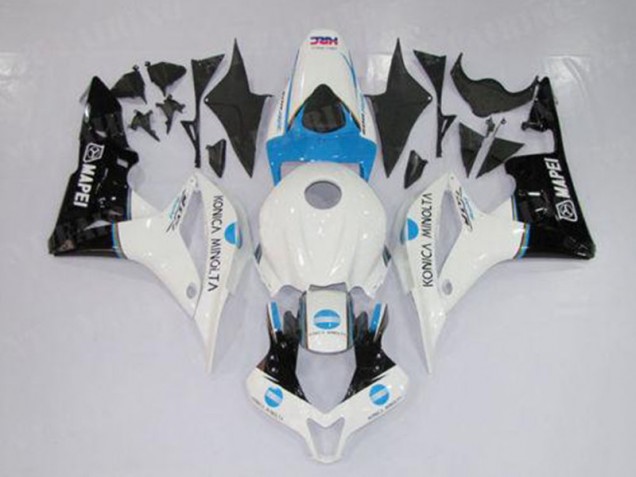 2007-2008 White Blue Black Honda CBR600RR Motorcycle Fairings 2007-2008 White Blue Black Honda CBR600RR Motorcycle Fairings