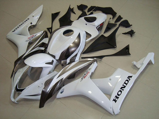 2007-2008 White Silver Honda CBR600RR Motorcycle Fairings 2007-2008 White Silver Honda CBR600RR Motorcycle Fairings