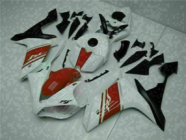 2007-2008 White Yamaha YZF R1 Motorcycle Fairings