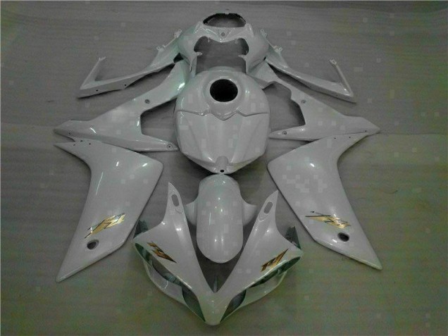 2007-2008 White Yamaha YZF R1 Motorcycle Fairings & Plastics