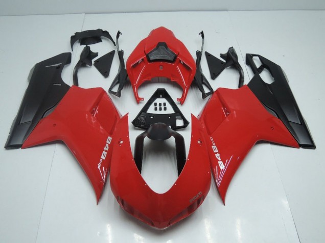 2007-2012 OEM Style Red with Matte Black Side Ducati 848 1098 1198 Motorcycle Fairings 2007-2012 OEM Style Red with Matte Black Side Ducati 848 1098 1198 Motorcycle Fairings