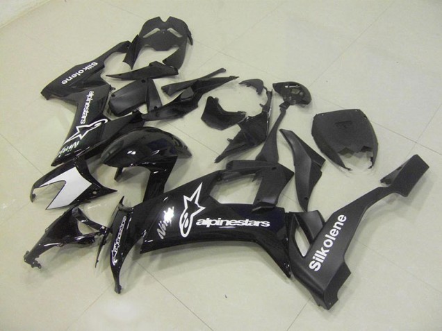 2008-2010 Black Silkolene Kawasaki Ninja ZX10R Motorcycle Fairings 2008-2010 Black Silkolene Kawasaki Ninja ZX10R Motorcycle Fairings