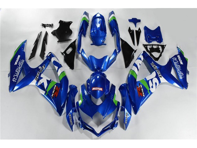 2008-2010 Blue White Green Suzuki GSXR 600/750 Motorcycle Fairings 2008-2010 Blue White Green Suzuki GSXR 600/750 Motorcycle Fairings