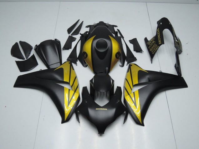 2008-2011 Matte Black and Gold Honda CBR1000RR Motorcycle Fairings 2008-2011 Matte Black and Gold Honda CBR1000RR Motorcycle Fairings