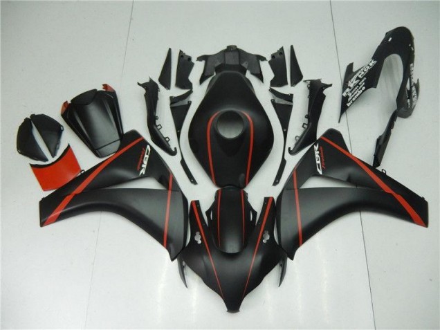 2008-2011 Matte Black Red Honda CBR1000RR Motorcycle Fairings 2008-2011 Matte Black Red Honda CBR1000RR Motorcycle Fairings