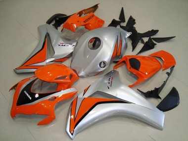 2008-2011 Orange Silver Honda CBR1000RR Motorcycle Fairings