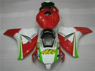 2008-2011 Red White Honda CBR1000RR Injection Motorcycle Fairings