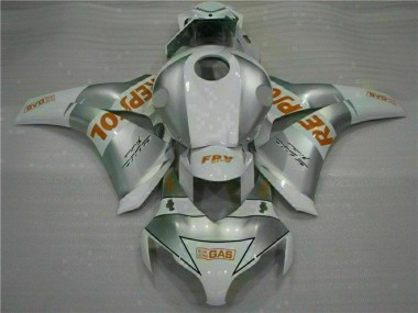 2008-2011 Silver Honda CBR1000RR Motorcycle Fairings