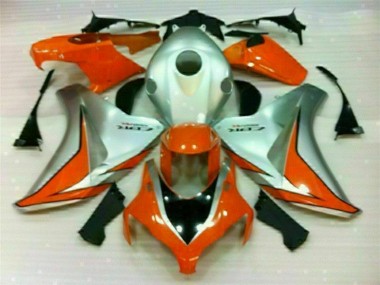 2008-2011 Silver Orange Honda CBR1000RR Motorcycle Fairings