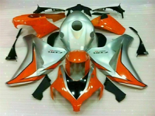 2008-2011 Silver Orange Honda CBR1000RR Motorcycle Fairings 2008-2011 Silver Orange Honda CBR1000RR Motorcycle Fairings