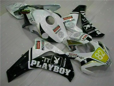 2008-2011 White Black Honda CBR1000RR Injection Motorcycle Fairings