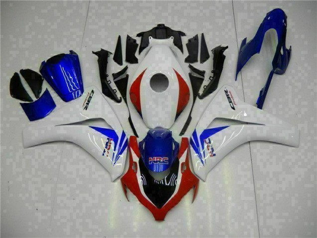 2008-2011 White Blue Honda CBR1000RR Full Fairing Kit 2008-2011 White Blue Honda CBR1000RR Full Fairing Kit