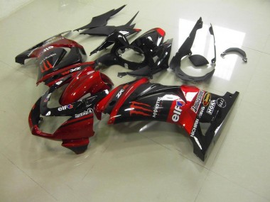 2008-2012 Candy Red Monster Kawasaki Ninja ZX250R Motorcycle Fairings & Bodywork