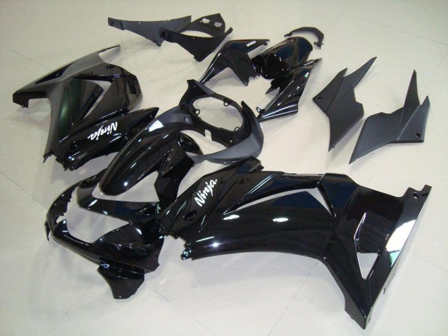 2008-2012 Glossy Black Kawasaki Ninja ZX250R Motorcycle Fairings & Bodywork
