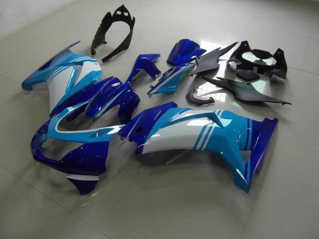 2008-2012 Light and Dark Blue Kawasaki Ninja ZX250R Motorcycle Fairings & Bodywork