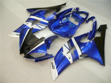 2008-2016 Blue White Black Yamaha YZF R6 Motorcycle Fairings & Bodywork