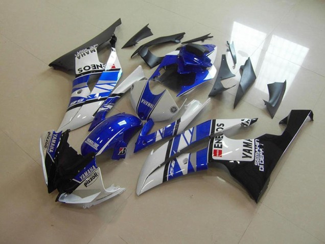 2008-2016 Blue White Eneos Yamaha YZF R6 Motorcycle Fairings