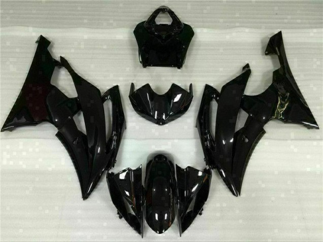 2008-2016 Glossy Black Yamaha YZF R6 Motorcycle Fairings