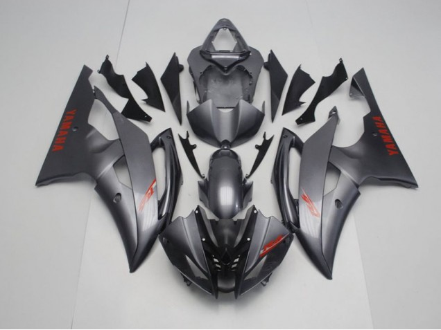 2008-2016 Matte Black Grey Yamaha YZF R6 Motorcycle Fairings 2008-2016 Matte Black Grey Yamaha YZF R6 Motorcycle Fairings