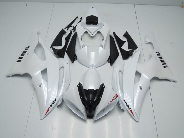 2008-2016 Pearl White and Red Sticker Yamaha YZF R6 Motorcycle Fairings 2008-2016 Pearl White and Red Sticker Yamaha YZF R6 Motorcycle Fairings