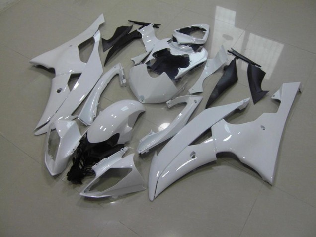 2008-2016 Pearl White No Decals Yamaha YZF R6 Motorcycle Fairings 2008-2016 Pearl White No Decals Yamaha YZF R6 Motorcycle Fairings