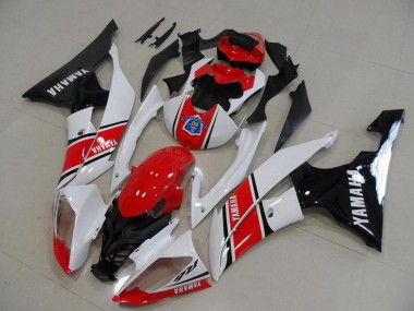 2008-2016 Red White Black Yamaha YZF R6 Motorcycle Fairings