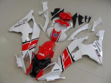 2008-2016 Red White OEM Style Yamaha YZF R6 Motorcycle Fairings
