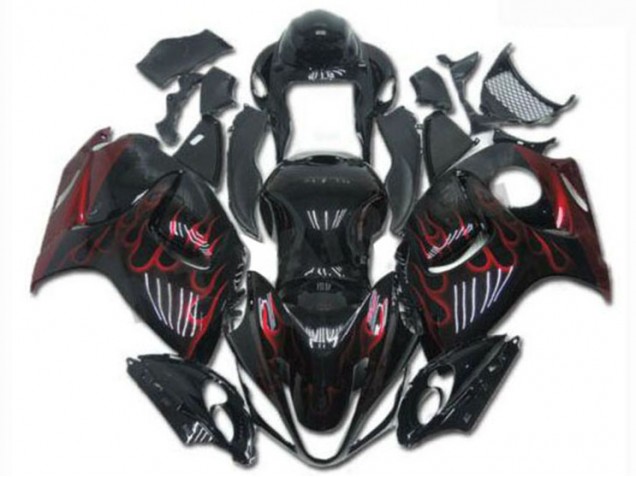 2008-2019 Black Red Suzuki GSXR1300 Motorcycle Fairings & Bodywork 2008-2019 Black Red Suzuki GSXR1300 Motorcycle Fairings & Bodywork
