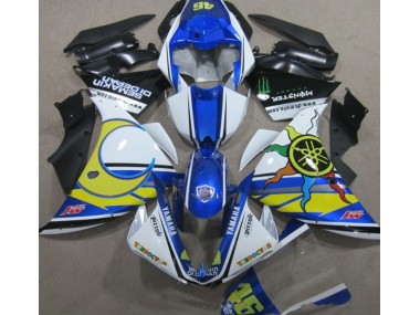 2009-2011 Blue White Yellow 46 Yamaha YZF R1 Motorcycle Fairings