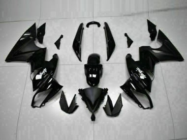 2009-2011 Glossy Black Kawasaki Ninja EX650 Motorcycle Fairings