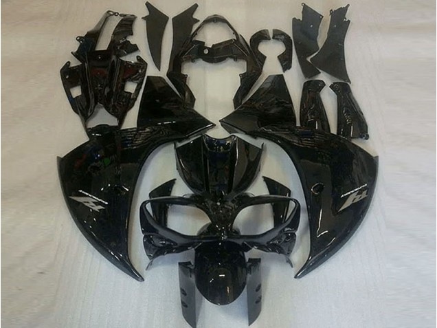 2009-2011 Glossy Black Yamaha YZF R1 Motorcycle Fairings