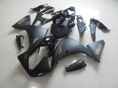 2009-2011 Matte Black Gold Sticker Yamaha YZF R1 Motorcycle Fairings