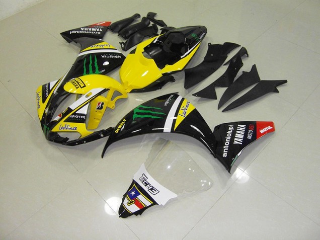2009-2011 Yellow Monster Yamaha YZF R1 Motorcycle Fairings 2009-2011 Yellow Monster Yamaha YZF R1 Motorcycle Fairings