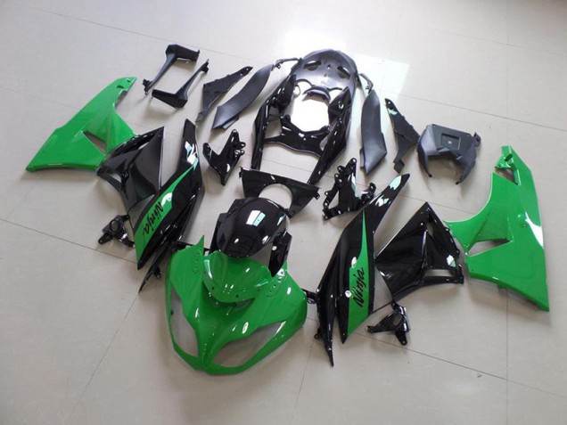 2009-2012 Green and Black Kawasaki Ninja ZX6R Motorcycle Fairings 2009-2012 Green and Black Kawasaki Ninja ZX6R Motorcycle Fairings
