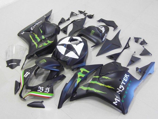 2009-2012 Monster Matte Black Honda CBR600RR Motorcycle Fairings 2009-2012 Monster Matte Black Honda CBR600RR Motorcycle Fairings