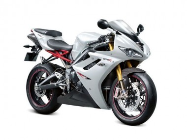 2009-2012 Pearl White Black Triumph Daytona 675 Triple Motorcycle Fairings & Bodywork